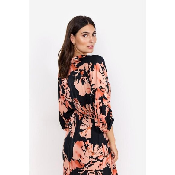 NWT SOYA CONCEPT PEACH Floral Dress - Picture 6 of 9